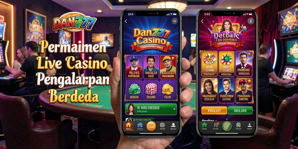 Tampilan gameplay Live Casino yang menarik dan interaktif di DAN777.