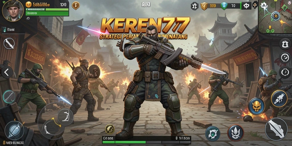 Tampilan gameplay KEREN77 yang penuh strategi dan taktik.