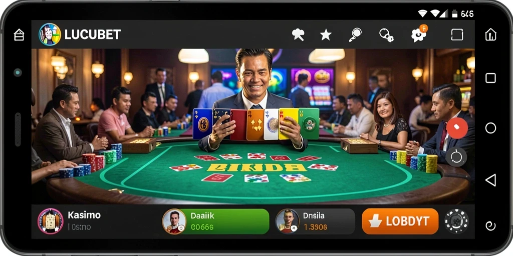 Tampilan menarik dari gameplay LUCUBET dalam permainan Kasino.