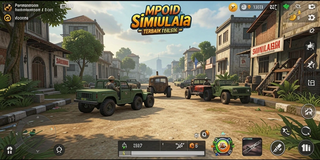 Screenshot MPOID menampilkan gameplay simulasi yang realistis dan interaktif.
