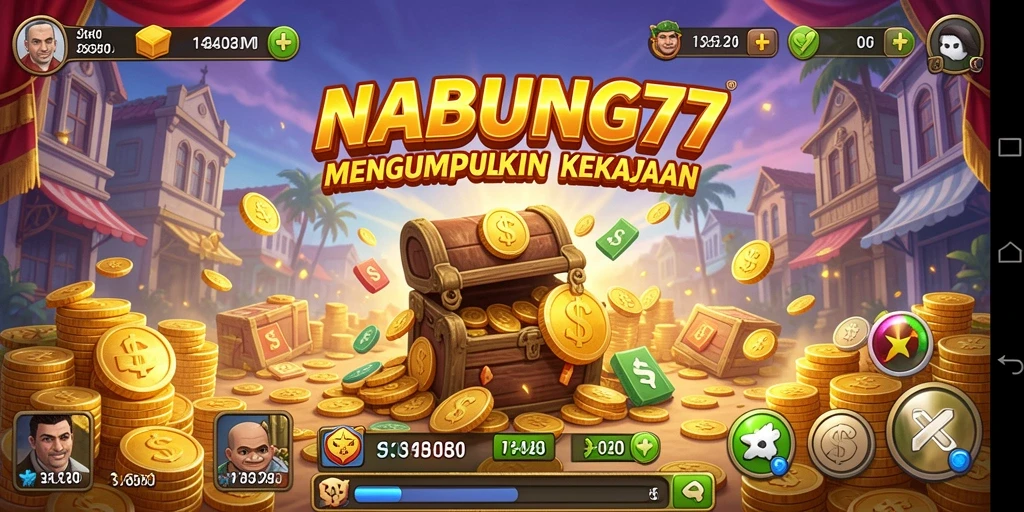 Tampilan menarik gameplay NABUNG77 menampilkan aksi seru dan petualangan mendebarkan.
