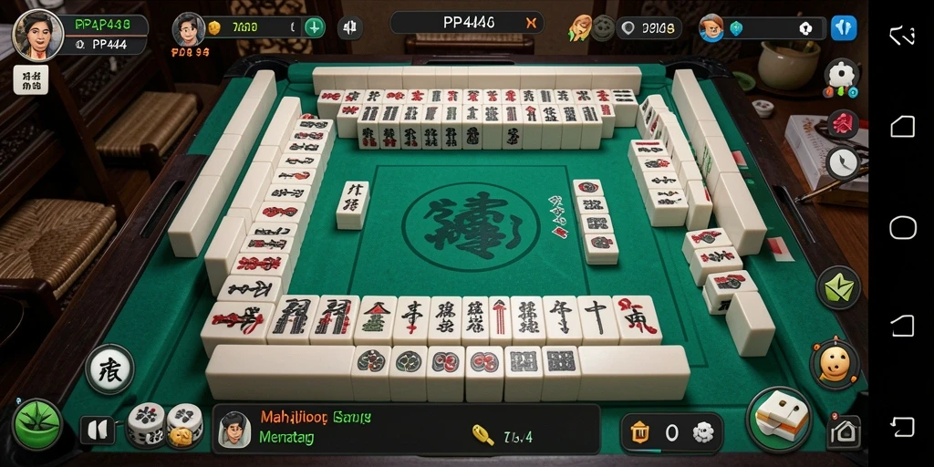 Tampilan gameplay Mahjong dari PP444 yang menarik dan penuh strategi.