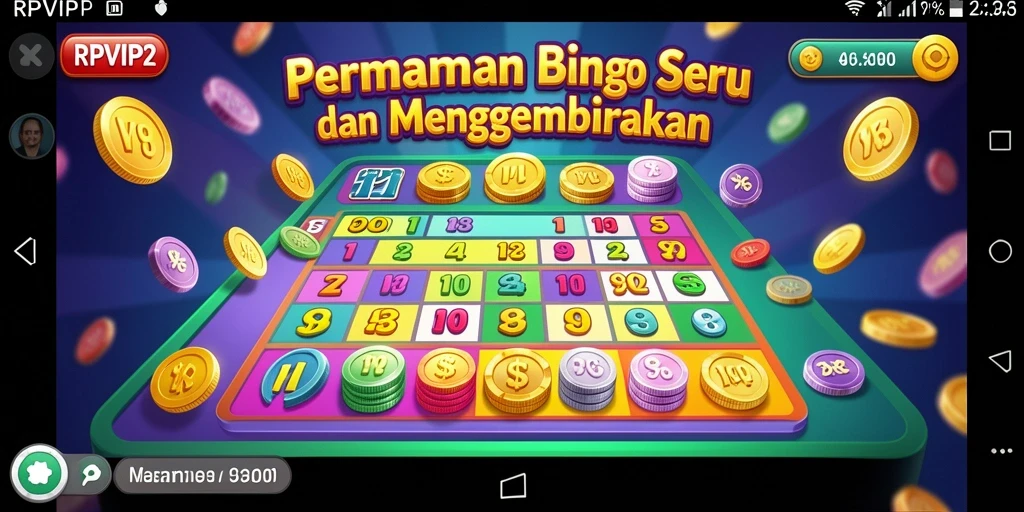 Screenshot gameplay RPVIP2 menunjukkan keseruan bermain Bingo.