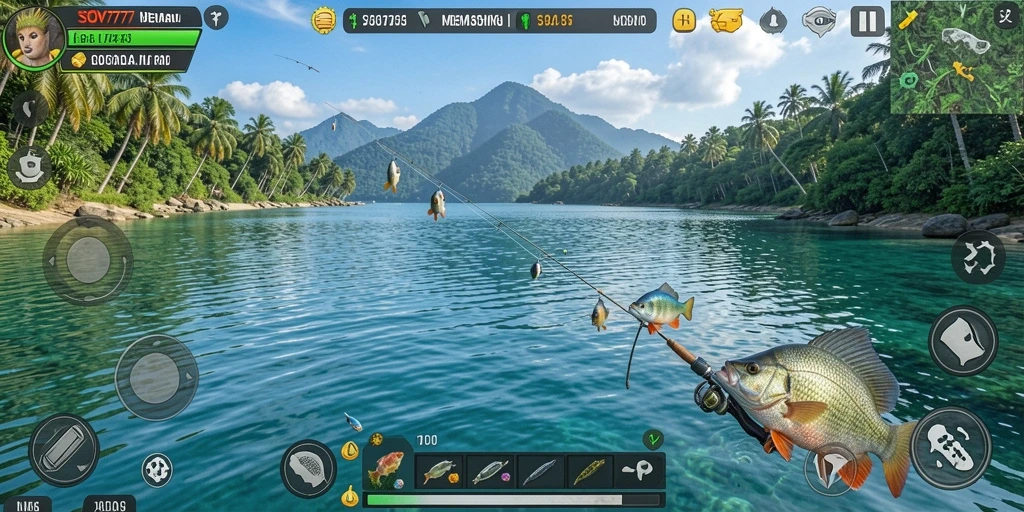 Tampilan menarik gameplay SOV777 yang menampilkan aksi memancing.