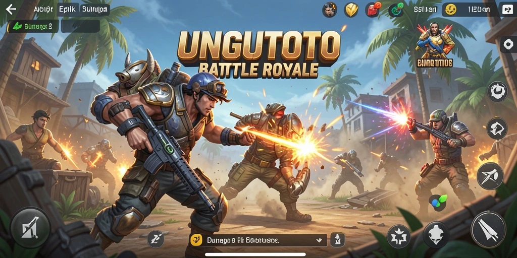 Gameplay menegangkan di UNGUTOTO dengan aksi Battle Royale.