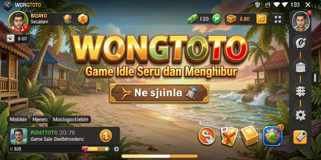Tampilan gameplay seru dan menarik dari WONGTOTO.