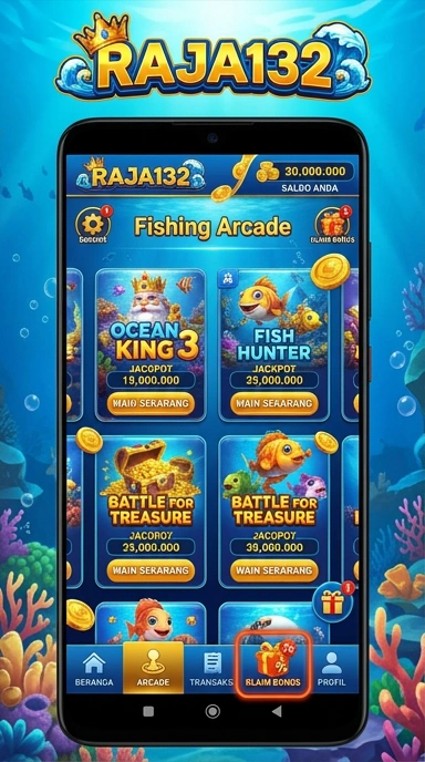 Screenshot raja132 memperlihatkan berbagai kategori aplikasi yang lengkap.